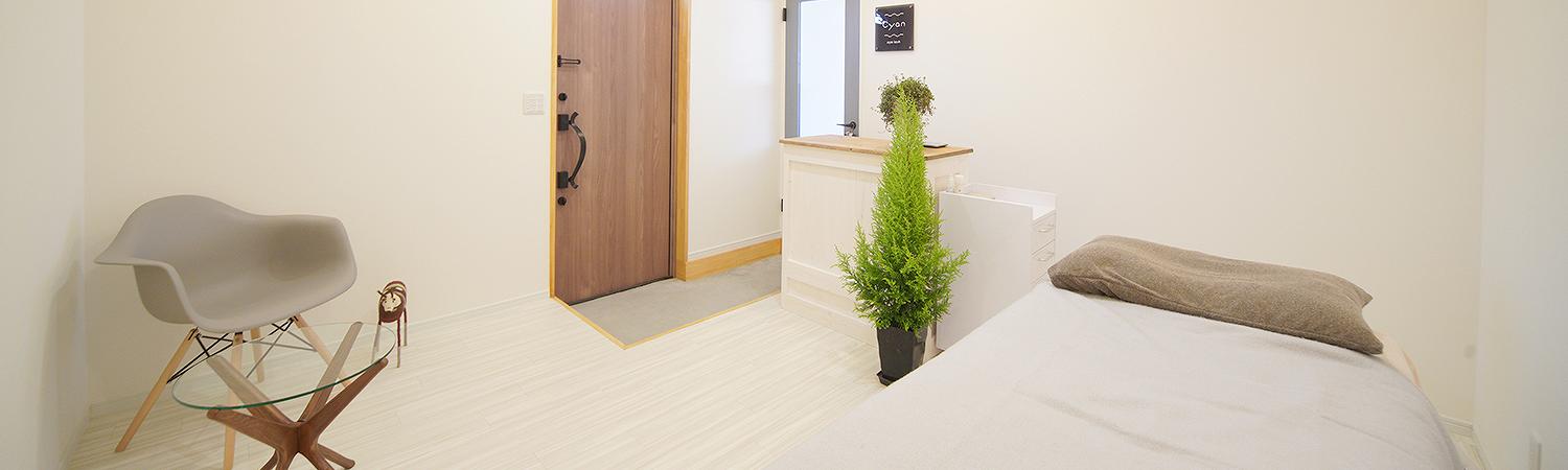 長野県松本市 村井 まつ毛エクステサロン cyan eye lash(シアン アイラッシュ) 施術室 | イメージ写真