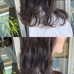 アイスグレーハイライト cyan salon 松本市美容室